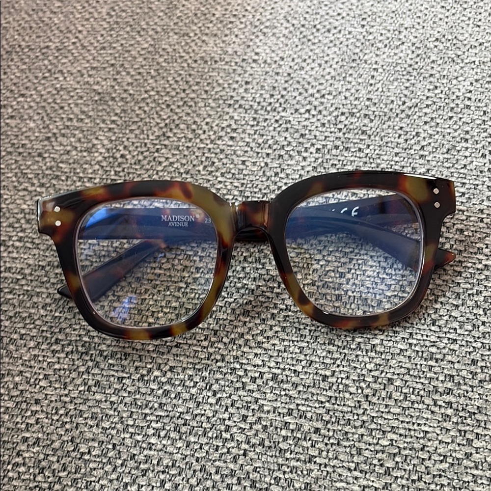 Tortoise Shell Square Blue Light Glasses